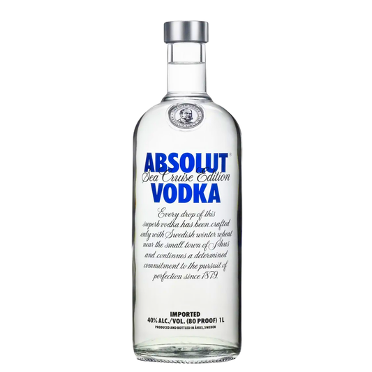 Absolut Vodka 1L Sea Cruise 1- Limited Edition 2013 – Exklusive Sammlerflasche für Kreuzfahrtschiffe mit klassischem Absolut Wodka – Travel Exclusive mit maritimem Flair – Auflage nur 116.000 Flaschen