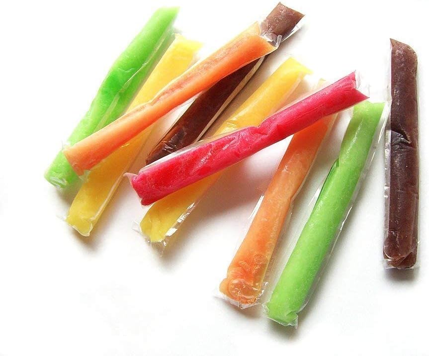 Alaska XXL Wassereis Vorrat 10 Liter Frucht Eis Stangen 200 Stück Mix kalorienarm vegan glutenfrei laktosefrei fruchtig frisch Sommer Eis Vorratspackung Großpackung Tiefkühl Eisportionen