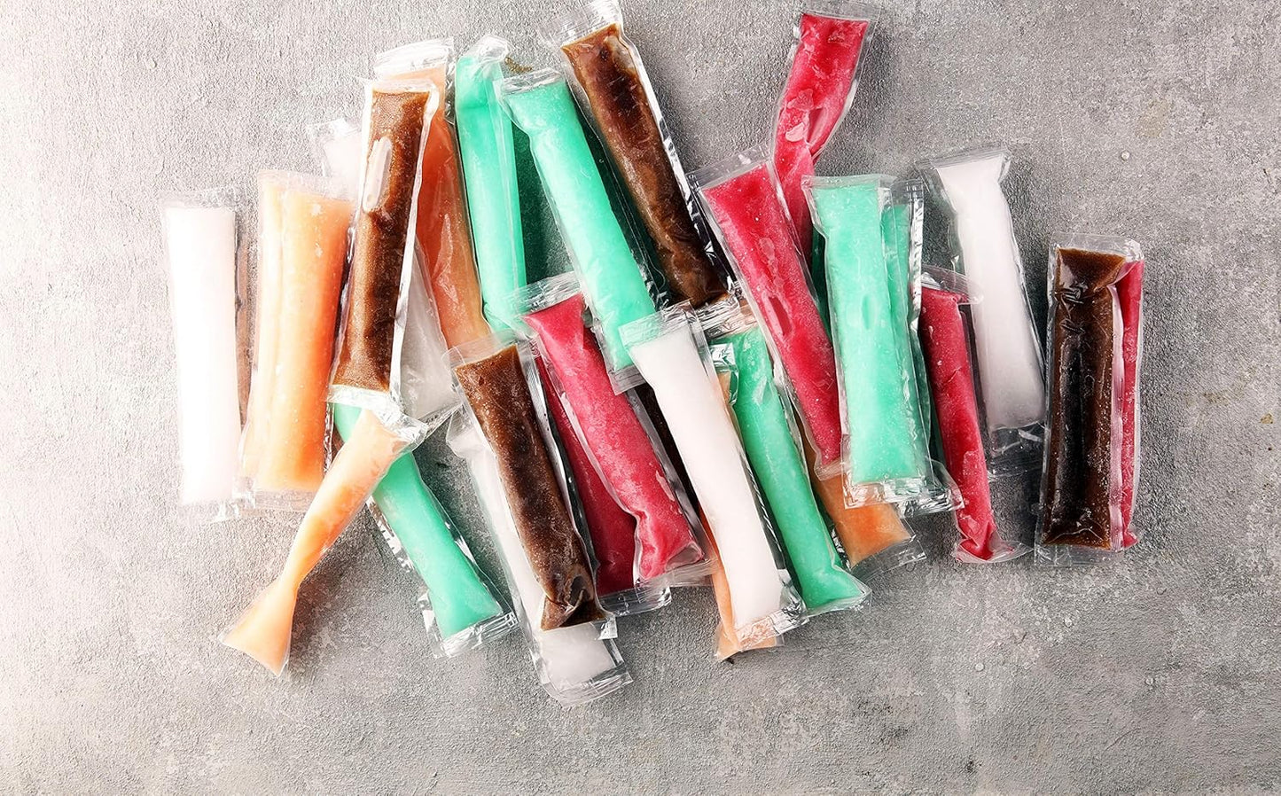 Alaska XXL Wassereis Vorrat 10 Liter Frucht Eis Stangen 200 Stück Mix kalorienarm vegan glutenfrei laktosefrei fruchtig frisch Sommer Eis Vorratspackung Großpackung Tiefkühl Eisportionen