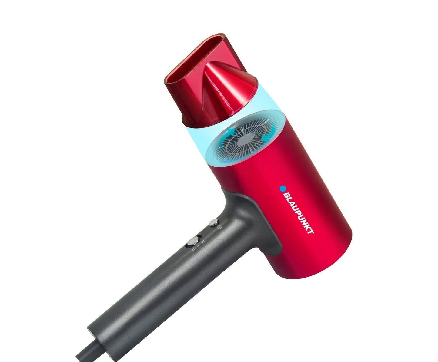 Blaupunkt MEN839 Profi Haartrockner Föhn 160W Ionentechnologie Keramikring Klappgriff Diffusor Stylingdüse Reisehaartrockner schnelles Trocknen Glänzendes Haar Föhn Damen Herren Friseurföhn