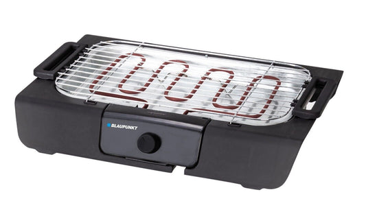 Blaupunkt MEN832 Elektrogrill, 2500W Tischgrill, Antihaftbeschichtete Grillplatte, Stufenlose Temperaturregelung, Abnehmbarer Grillrost, Überhitzungsschutz, Cool-Touch-Griff, Vielseitiger Elektrogrill