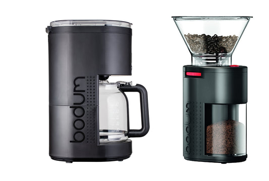 Bodum Bistro Elektrische Kaffeemühle Edelstahl, Schwarz, 160W, 220g Kaffeebohnen, 12 Mahleinstellungen, leise Gratklingen, herausnehmbarer Auffangbehälter, perfekte Aromaerhaltung ( 11750-01 )