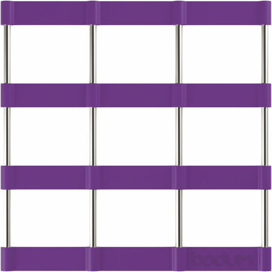 Bodum 2015 Bistro Untersetzer, hitzebeständig, Silikon, 17 x 17,5 x 1 cm, flexibel, violett, leicht zu reinigen, platzsparend, langlebig, Schutz für heiße Töpfe, pflegeleicht, langlebig
