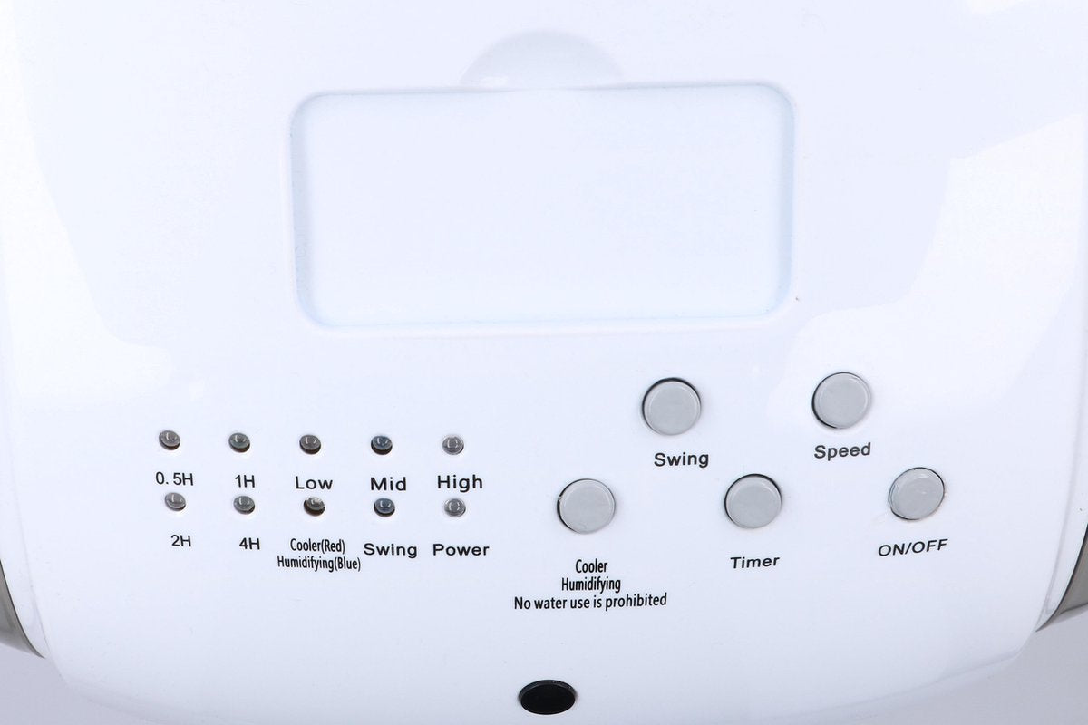 Commodoor Mobile Klimaanlage 80W 4L 3in1 Klimagerät – Luftkühler, Ventilator, Luftbefeuchter mit Fernbedienung, leise & energieeffizient 40dB, 270m³/h