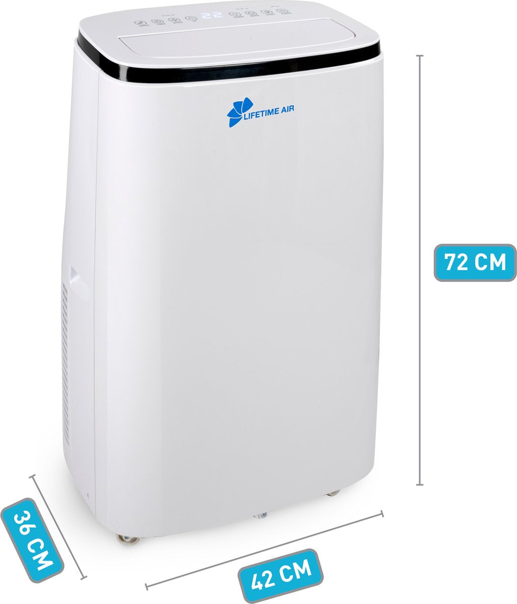 Commodoor Mobile Klimaanlage 16000BTU 40L 3in1 Klimagerät – Luftkühler, Ventilator, Luftbefeuchter mit Fernbedienung, leise & energieeffizient 65dB