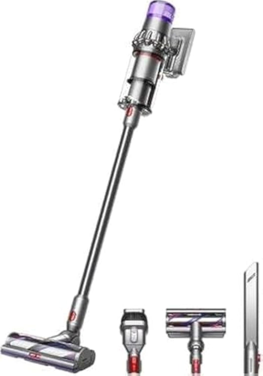 Dyson V15 Detect, Stielsauger, Akkubetrieb, 660 Watt, maximale Saugleistung 240 AW, digitale Motorbar Bodendüse, beutellose Technik, bis zu 60 Minuten Laufzeit, hocheffiziente Filtration, Hygienische Entleerung
