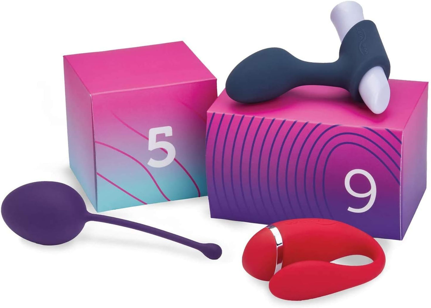 Womanizer Starlet We-Vibe Discover Box 10-in-1 Set Paare Paarvibrator Druckwellen Klitorisstimulation Analplug Liebeskugeln Massagekerzen Augenbinde Gleitgel Feder Spielzeug hochwertig