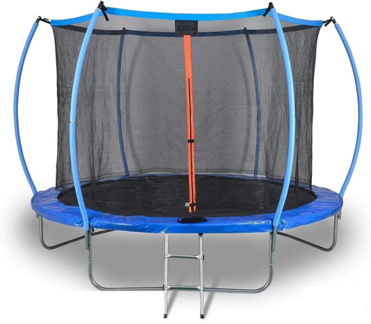 DUNLOP Trampolin 305 cm, TÜV geprüft Gartentrampolin Outdoor, Fitness Trampolin für Kinder und Erwachsene, belastbar bis 200 kg, robustes Sicherheitsnetz, hochwertige Sprungmatte, TÜV zertifiziert, Outdoor Trampolin