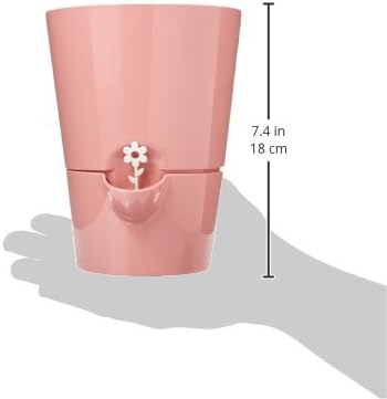 Emsa 517706 Fresh Herbs Kräutertopf selbstbewässernd Ø 13 cm altrosa | Pflanztopf für Küchenkräuter mit Wasserstandsanzeiger & Aqua Comfort System | UV-beständig & dekorativer Blumentopf für Fensterbank