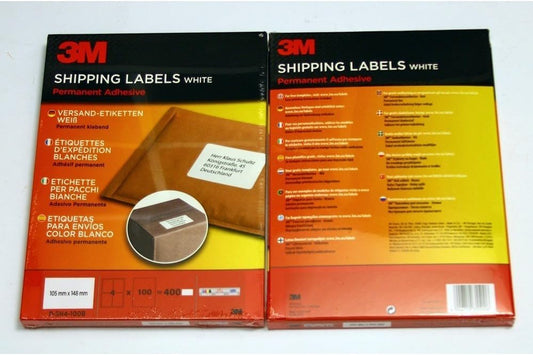 3M PSH4100B Quick Lift Versand-Etiketten 105 x 148 mm – 400 weiße, permanent haftende Adress- und Versandaufkleber für Inkjet-, Laser- und Kopierdrucker, großformatige Etiketten für Büro und Versand