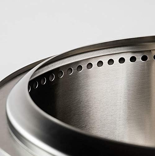 Solo Stove Bonfire 1.0 Edelstahl Feuerschale, tragbar, raucharm, Outdoor-Kamin für Terrasse, Garten, Camping, Holzofen, Feuerstelle, Terrassenofen, Feuertonne, Edelstahl Feuerschale, rauchfreie Feuerstelle