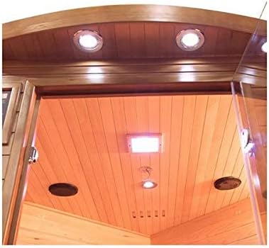 Le meilleur prix Infrarotsauna Spectra 3C Eckkabine | Hochwertige 3-Personen Infrarot-Sauna mit Quarz- und Magnesiumstrahlern | Full Spectrum Dual Healthy Wärme | Kanadisches Holz | LED-Farbtherapie & Digitale Steuerung