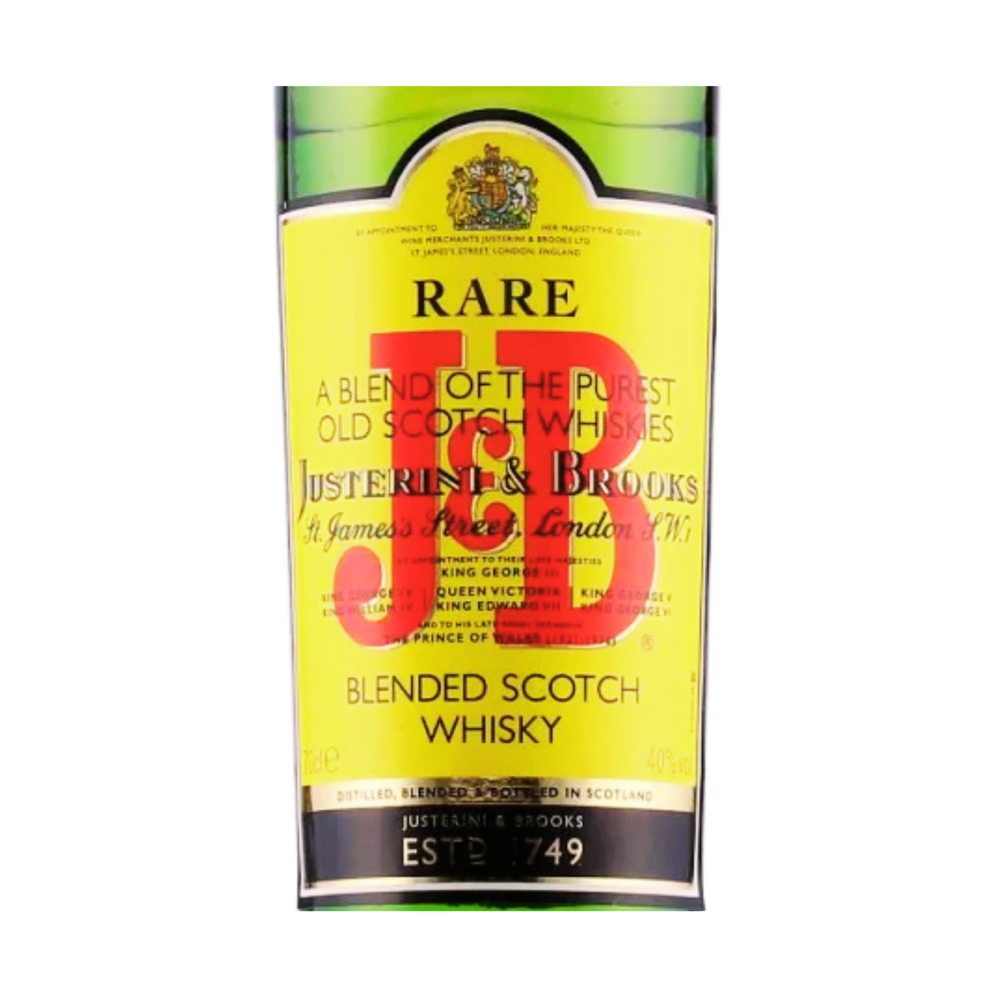 Justerini & Brooks J&B Rare Blended Scotch Whisky 0,7l 40% Vol. 3er Alkohol Set – Blended Scotch Whisky Set – 3x 0,7l Speyside Whisky – Mild & Aromatisch – Farblich Veredelter Schottischer Whisky - Alcohol