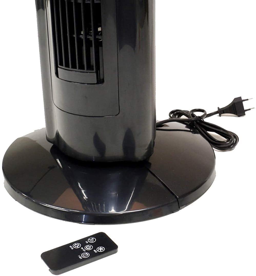 Commodoor TVE20 Turmventilator Säulenventilator Standlüfter mit Fernbedienung leise stromsparend 107 cm hoher Raumlüfter Oscillation Schlafzimmer Ventilator Kinderzimmer Büro Lüfter
