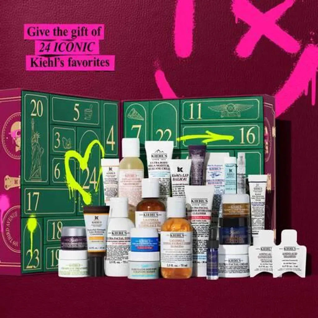 Kiehl’s Premium Beauty Adventskalender 2025 Limitierte Gesichtspflege Körperpflege Haarpflege, für Mädchen & Damen Advent Kalender ( Wert 300€ )