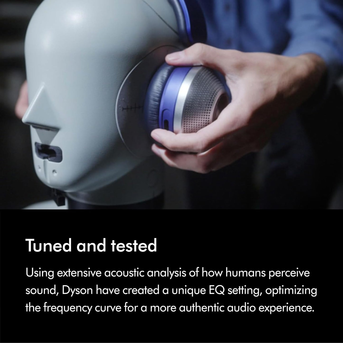 Dyson Zone™ Kabellose Over-Ear Kopfhörer, ANC mit Luftreinigung, Active Noise Cancelling, Bluetooth 5.0, 50 Stunden Akkulaufzeit, Smart Signalverarbeitung, Luftreinigung und Geräuschisolierung, Ultra Blue/Nachtblau