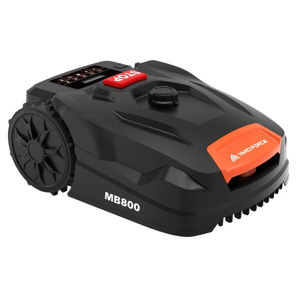 Yard Force Rasenroboter MB 800 mit App, Mähgarage, Akku 20V, Mulchsystem & Sensoren – leistungsstarker, intelligenter Mähroboter für bis zu 800 m² inkl. Komplettzubehör