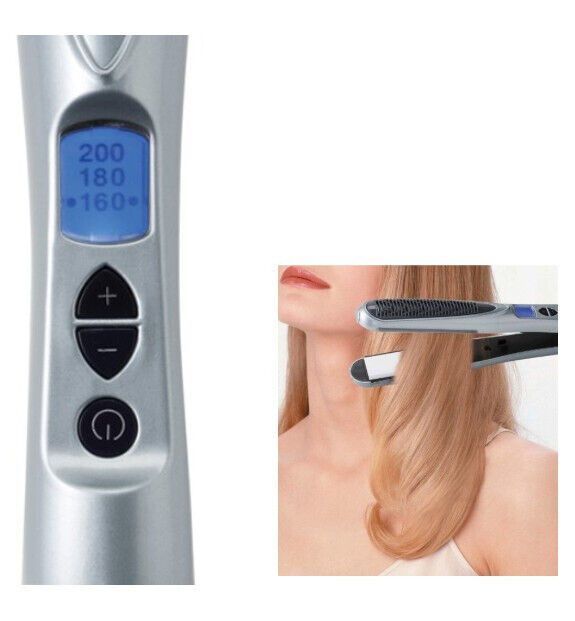 Mia CR 1961 Keramik Haarglätter Wellenformer 2in1 LCD Display Glätteisen Haarglätter Styler Welleneisen Haarstyler Haarstrukturglätter Keramikplatten Haarglätter Locken Glätten Wellen