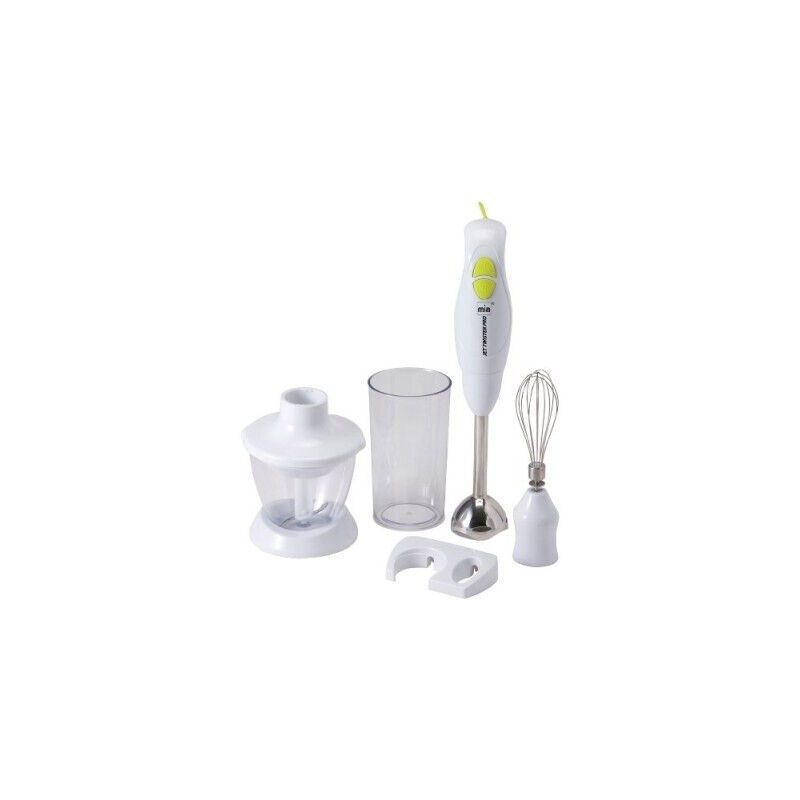 MIA Stabmixer 3-in-1, 500W Multifunktional, Pürierstab, Zerkleinerer, Schneebesen, leistungsstark, ergonomisch, spülmaschinengeeignet, 3 Aufsätze, kompaktes Design, leistungsstarkes Küchengerät