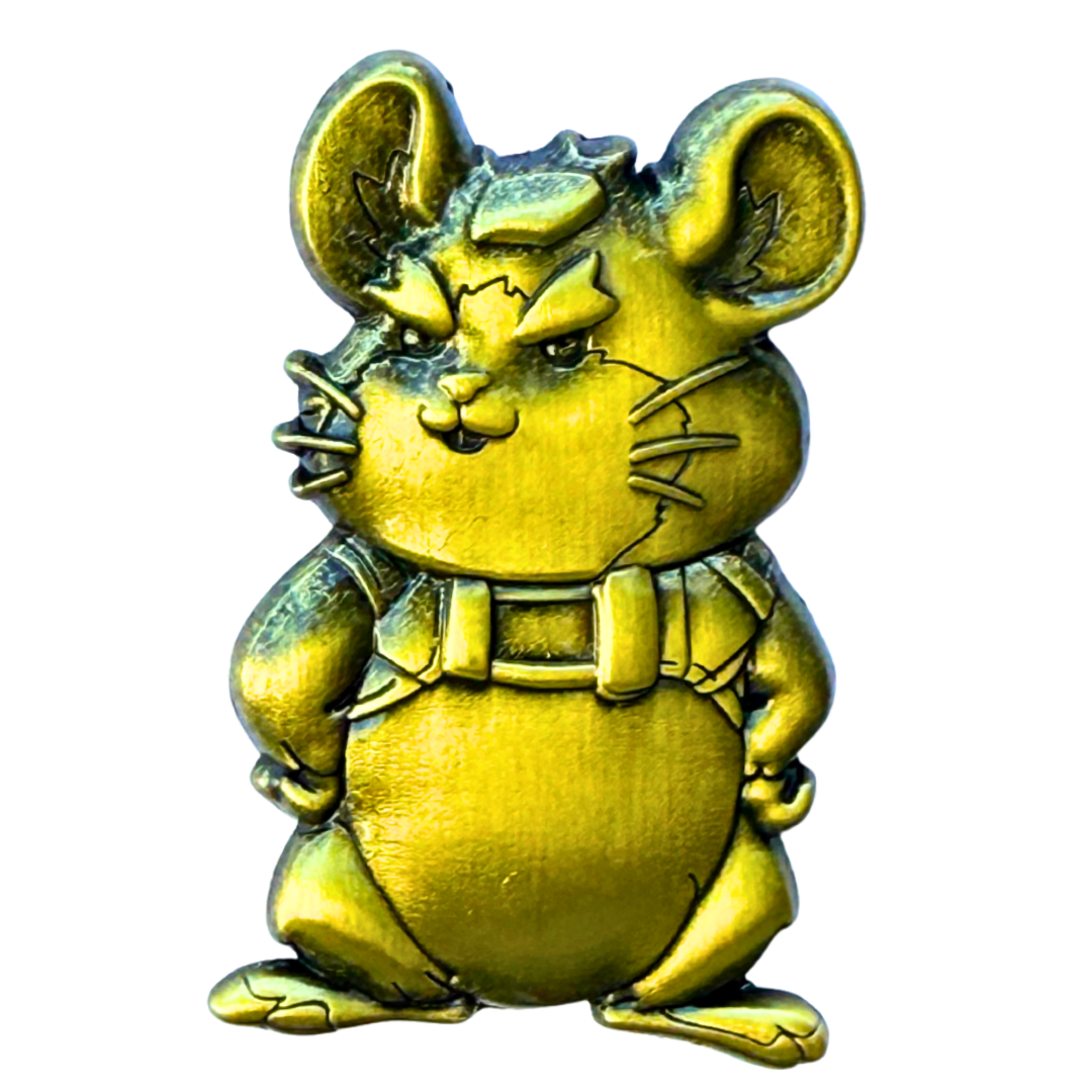 Overwatch Wrecking Ball Hammond Emaille Gold Pin – Blizzard Sammlerpin aus Metall – Hochwertiger Overwatch Fanartikel Anstecker für Kleidung, Rucksack, Mütze und Cosplay