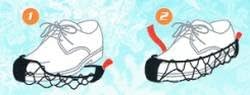 Ezy Shoes Schneeketten für Schuhe Größe M (32–37) rutschfeste Schuhketten aus Polypropylen mit Klettverschluss für sicheren Halt auf Eis Schnee Matsch – Unisex Outdoor Winter Anti-Rutsch