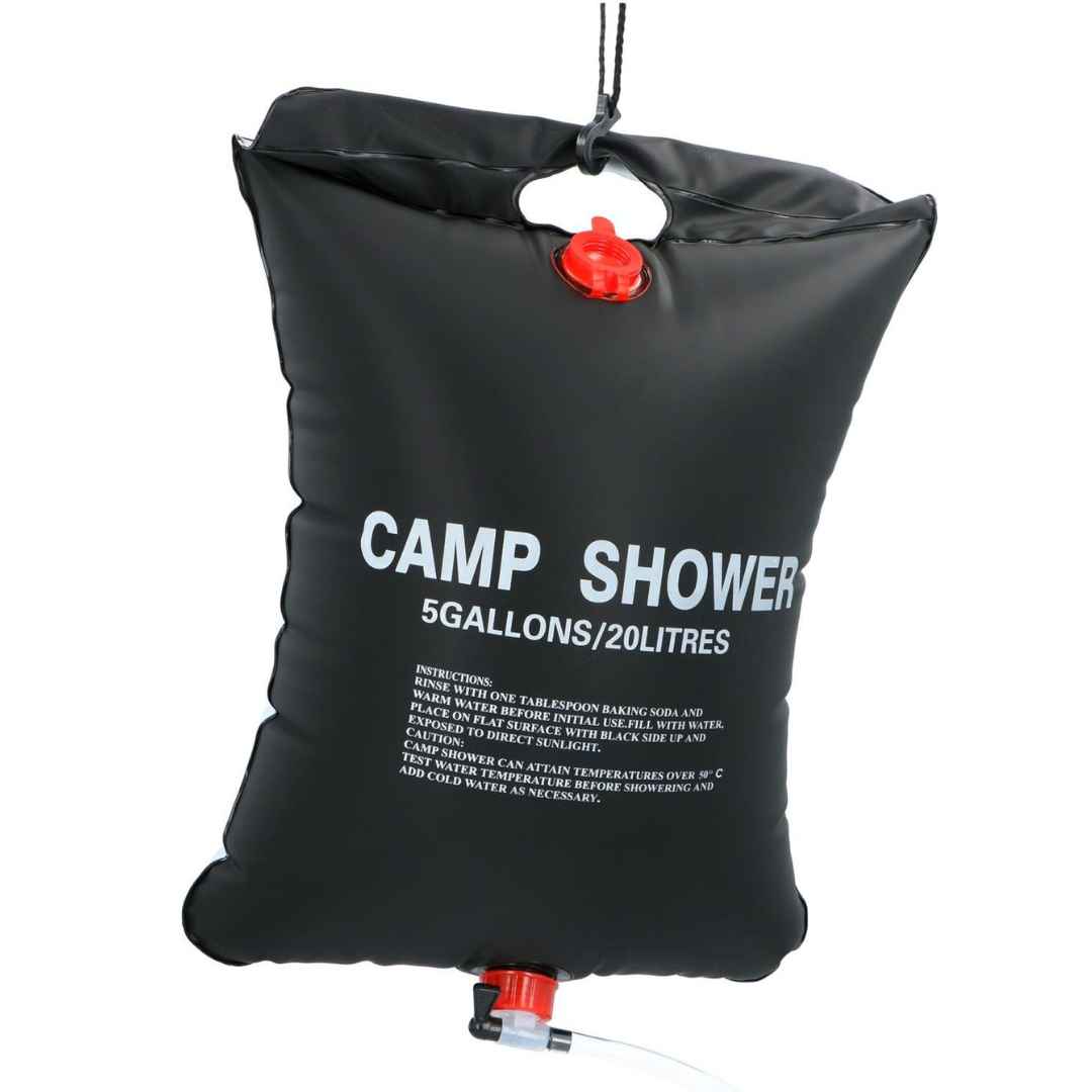 JUNG Mobil Campingdusche 20L Solar Outdoor Tragbar Leicht Kompakt Solarbetrieben Wassererwärmung Dusche Camping Outdoor Abenteuer Transportabel