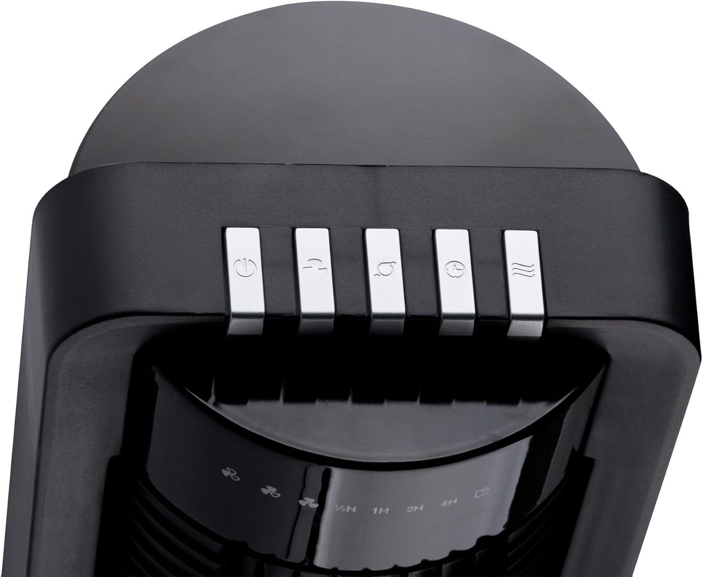 Commodoor TV18 XXL Turmventilator 108 cm mit Fernbedienung, leiser Säulenventilator Schwarz mit 3 Stufen, Timer & 180° Oszillation, moderner Standventilator für Wohnzimmer, Büro und Schlafzimmer