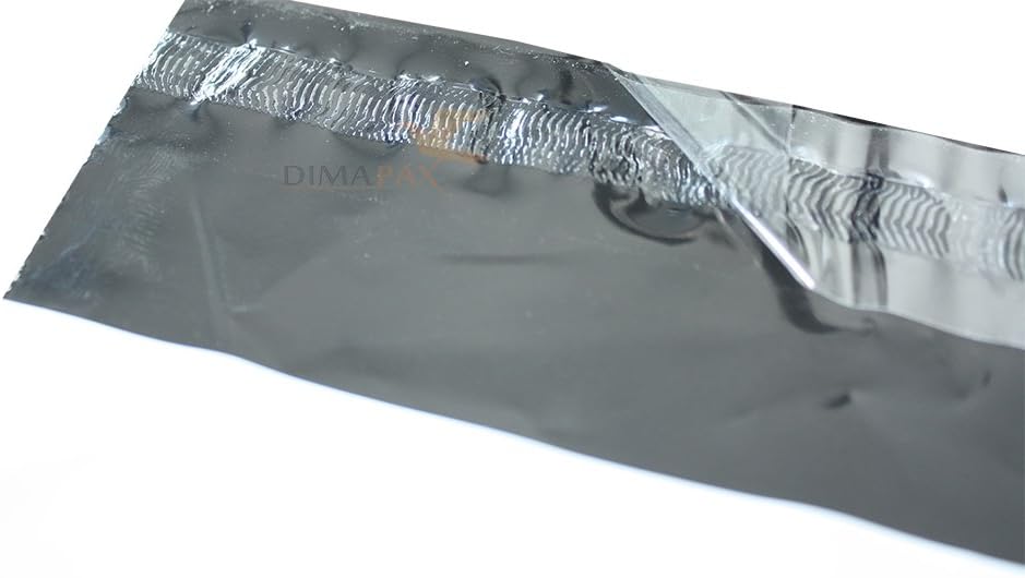 Dimapax 100 Stück Versandbeutel 5XL 550x770mm Coex-Folie reißfest selbstklebend Schutzbeutel weiß-schwarz für schwere große Artikel Textilien Schuhe Verpackung Versandbeutel Großformat