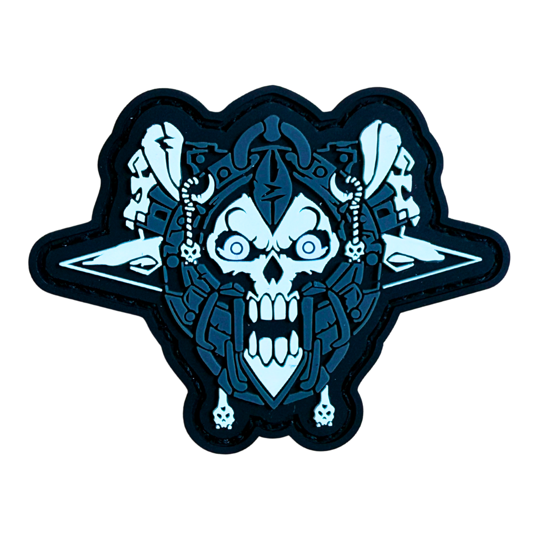 Warcraft „Death Knight Crest“ Sammler-Patch – Exklusives Blizzard Series 5 Abzeichen 2022, langlebiges Gummi-PVC Fan-Merchandise, ikonisches Todesritter Wappen, robustes Patch-Accessoire Badge