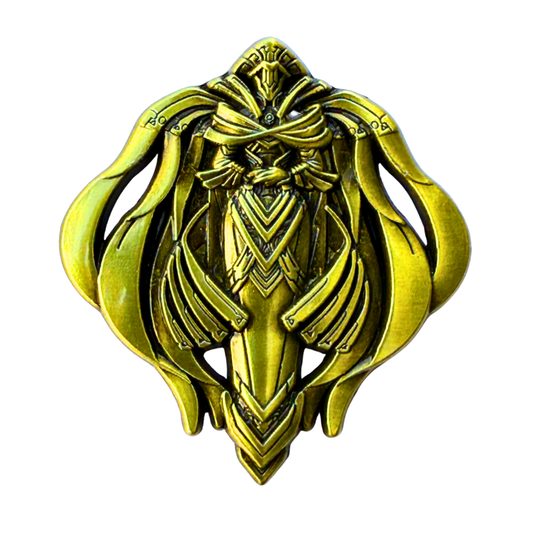 World of Warcraft Shadowlands Richterin Arbiter Gold Pin – Blizzard Sammler Anstecker aus Metall mit Emaille – Hochwertiger Fantasy Fanartikel für Gamer & WoW Cosplay Fans