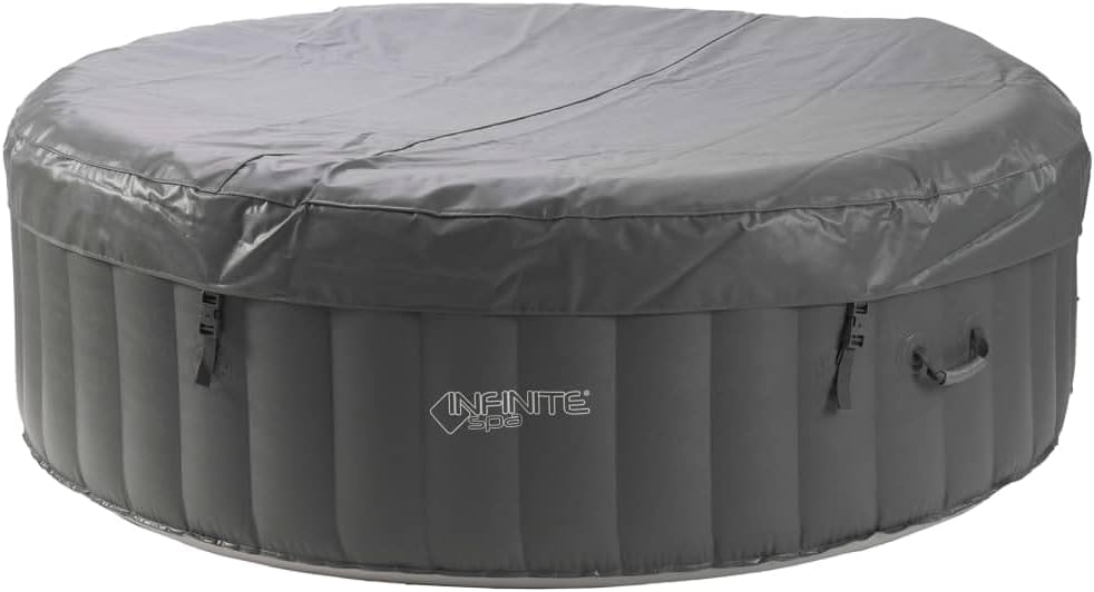Ubbink Whirlpool Infinite XTRA Ø180cm aufblasbarer SPA für 3-4 Personen – Outdoor Whirlpool mit Heizsystem & 120 Luftdüsen – Komplettset mit Filter, Digitalsteuerung & Abdeckung