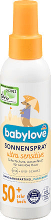 babylove Sonnenspray Baby ultra sensitive LSF 50+, 150 ml