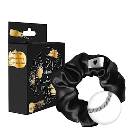 Bellody Scrunchie aus Seide, Classic Black, 1 St