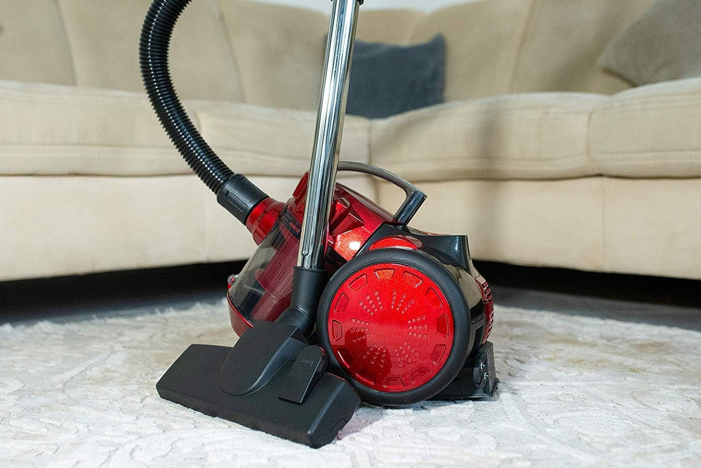 CleanIX Zyklon Bodenstaubsauger Beutellos 700W Power-Cyclone Technologie HEPA Filter Allergikerfreundlich Leichtgewicht Handstaubsauger Energiesparend Robuster Sauger für Auto Haus und Teppichboden Reinigung