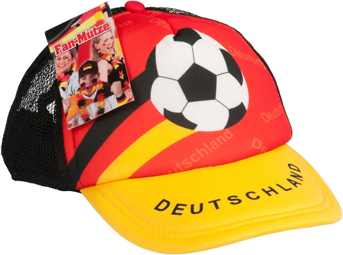 JUNG Baseball Kappe Cappy Deutschland EM 2024, Fanartikel für Europameisterschaft, Schwarz-Rot-Gold Cap für Damen und Herren, Verstellbare Fußball Kappe für Deutschland Unterstützung, Sommer Cap für EM 2024