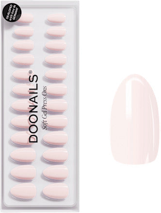 Doonails Soft Gel Press Ons Short Pillow Talk Almond 30 St