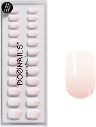 Doonails Künstliche Nägel, Soft Gel Press Ons Babyboomer Short Square, 30 St