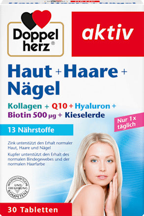Doppelherz Haut + Haare + Nägel Tabletten (30 Stück), 19,9 g