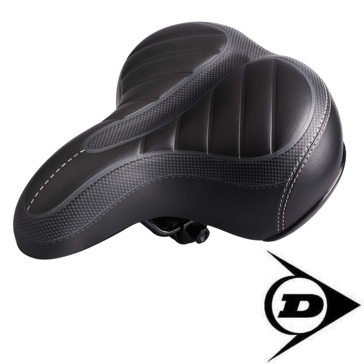 Dunlop FGS19 Cityrad Touring Gel Fahrradsattel, Damen Fahrradsattel für City- und Tourenräder, anatomisch optimierter Sattel mit GEL-Polsterung, ergonomisch, wasserabweisend, Komfortsattel für Damen, Radfahren ohne Sattelschmerzen
