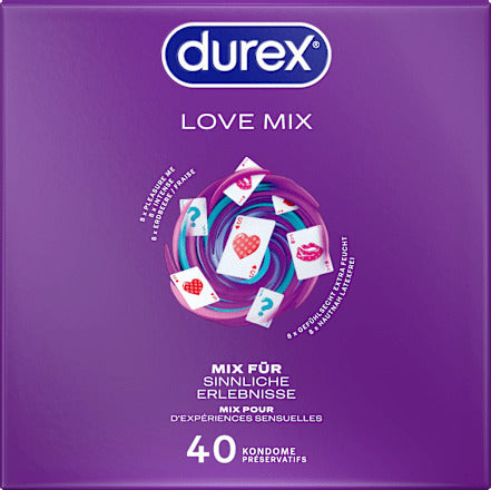 Durex Kondome Love Mix, Breite 56mm, 40 St