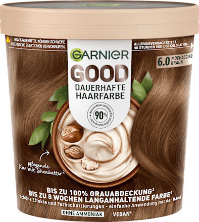 GARNIER GOOD Haarfarbe 6.0 Mocchaccino Braun, 1 St
