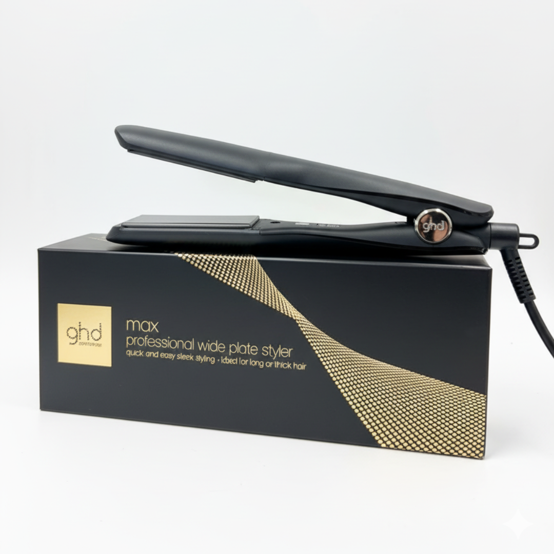 ghd Max Styler Professional Breitplatten-Haarglätter, Glätteisen– Dual-Zone-Keramikstyler für langes, dickes und lockiges Haar, 185 °C Temperatur