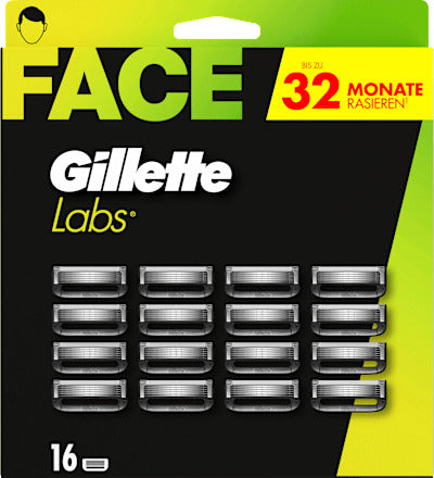 Gillette Rasierklingen, Labs Face, 16 St