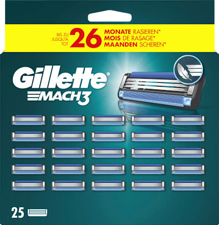 Gillette Rasierklingen, Mach3, 25 St