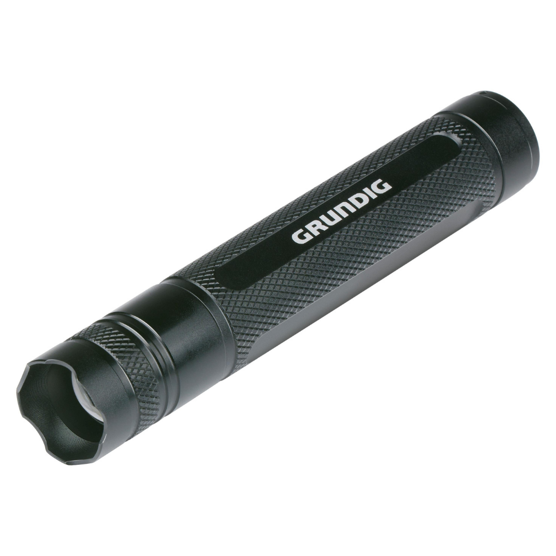 GRUNDIG LED Taschenlampe 3,5W 160 Lumen Handlampe Arbeitslicht Kompakt Lampe Tragbar Batteriebetrieben Outdoor Camping Notlicht Handlampe Arbeitslampe
