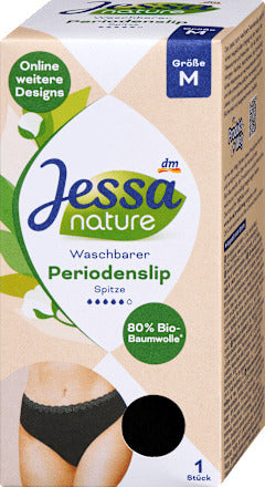 Jessa Periodenunterwäsche Slip Spitze schwarz Gr. M, 1 St