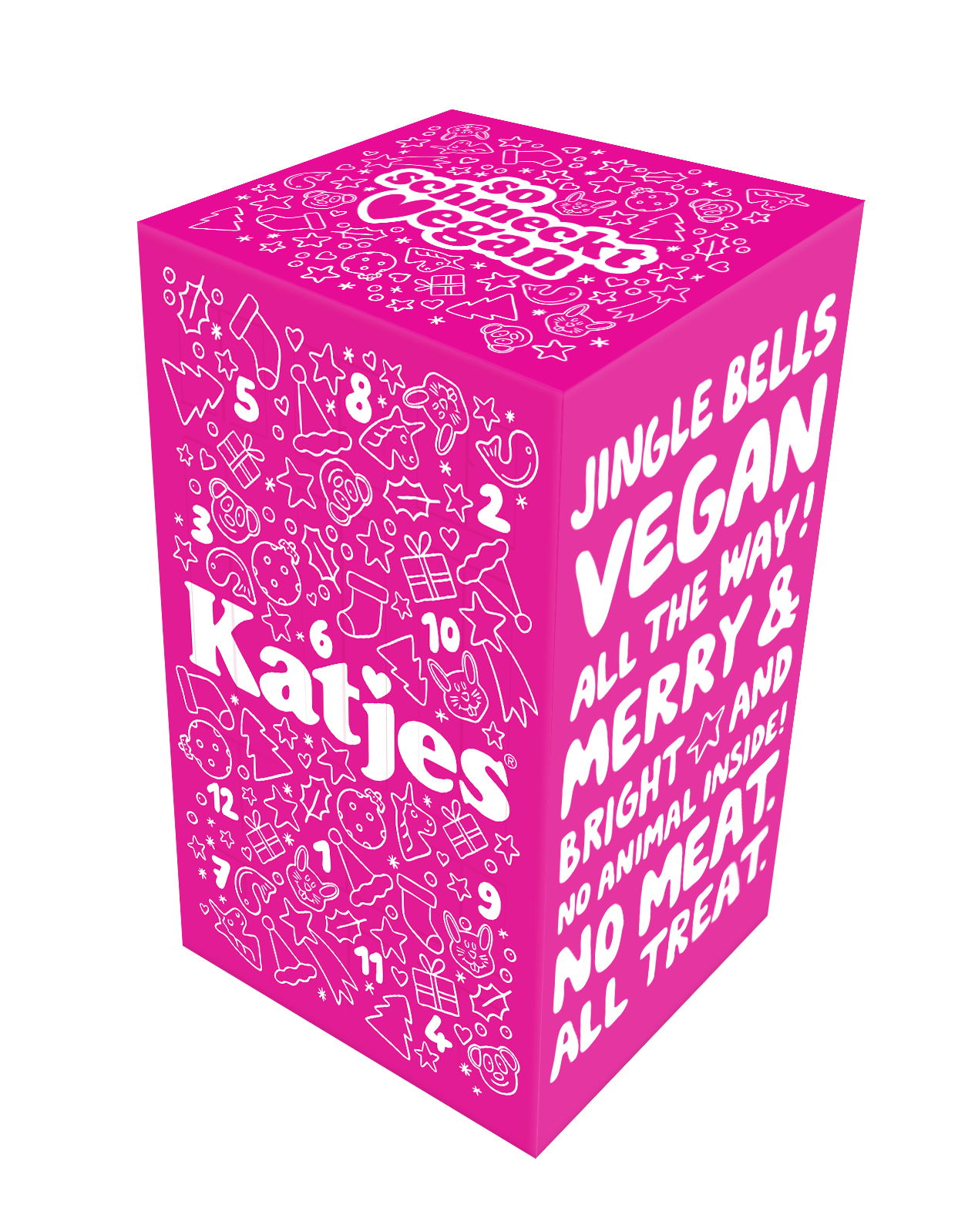 Katjes Adventskalender 2025 Kinder, 100% vegane, 24 Überraschungen Fruchtgummi Lakritz Sweets, Süßigkeiten Advent Kalender, Mädchen & Jungen Kalender