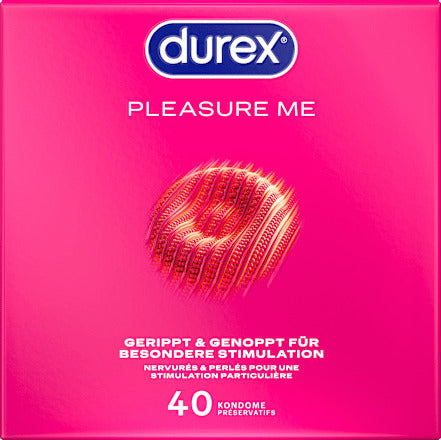 Durex Kondome Pleasure Me, Breite 56mm, 40 St