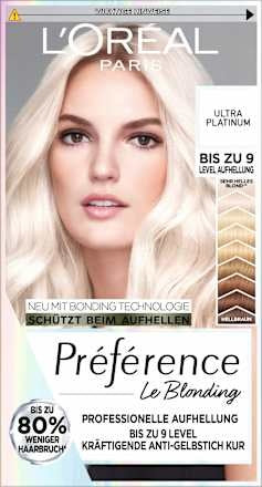 L'ORÉAL PARiS PRÉFÉRENCE Haare Aufheller 9L Ultra Platinum, 1 St