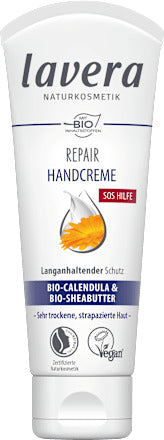 lavera NATURKOSMETIK Handcreme Repair SOS Hilfe mit Calendula & Sheabutter 75 ml